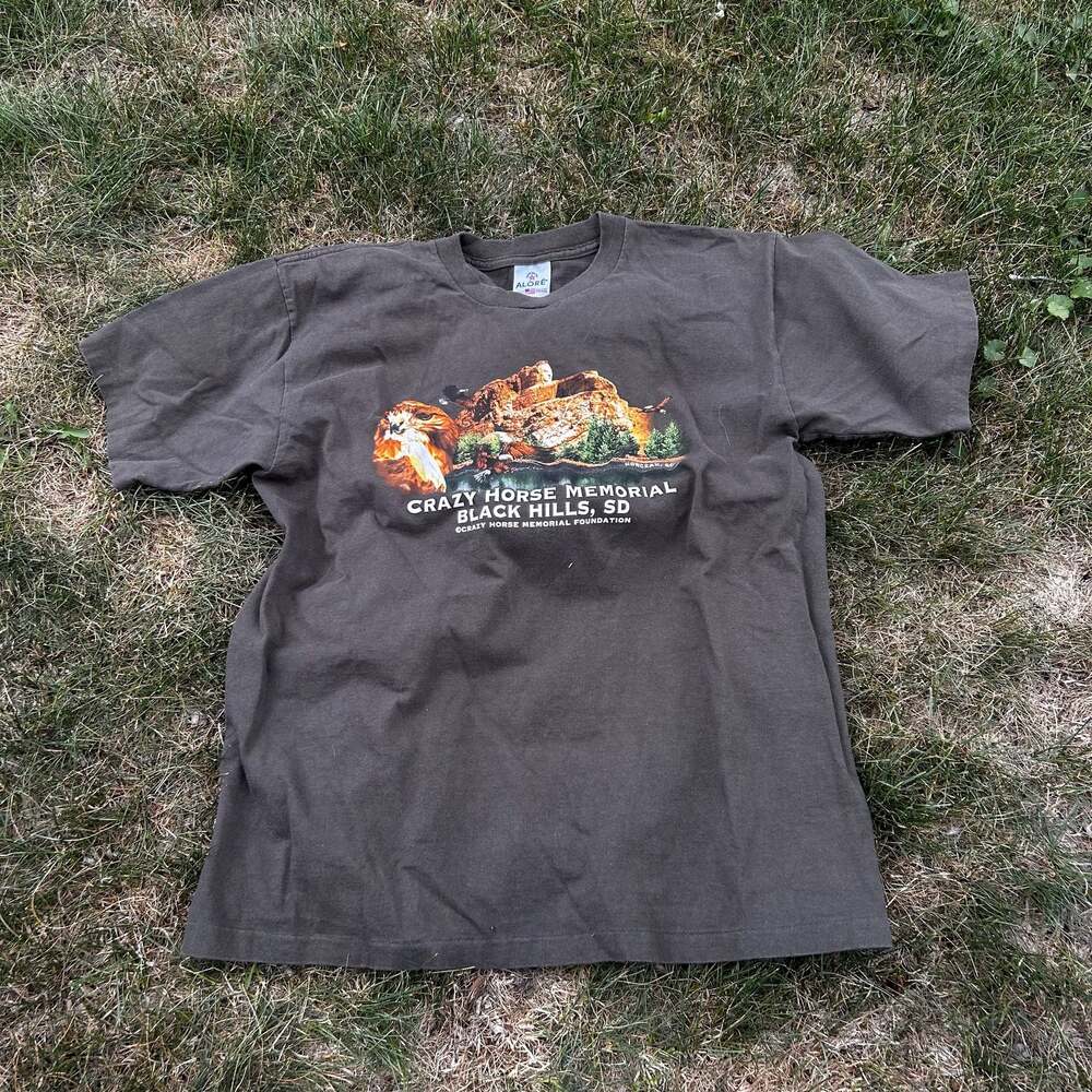 Vintage Alore Crazy Horse Memorial Black Hills SD Single Stitch T-Shirt